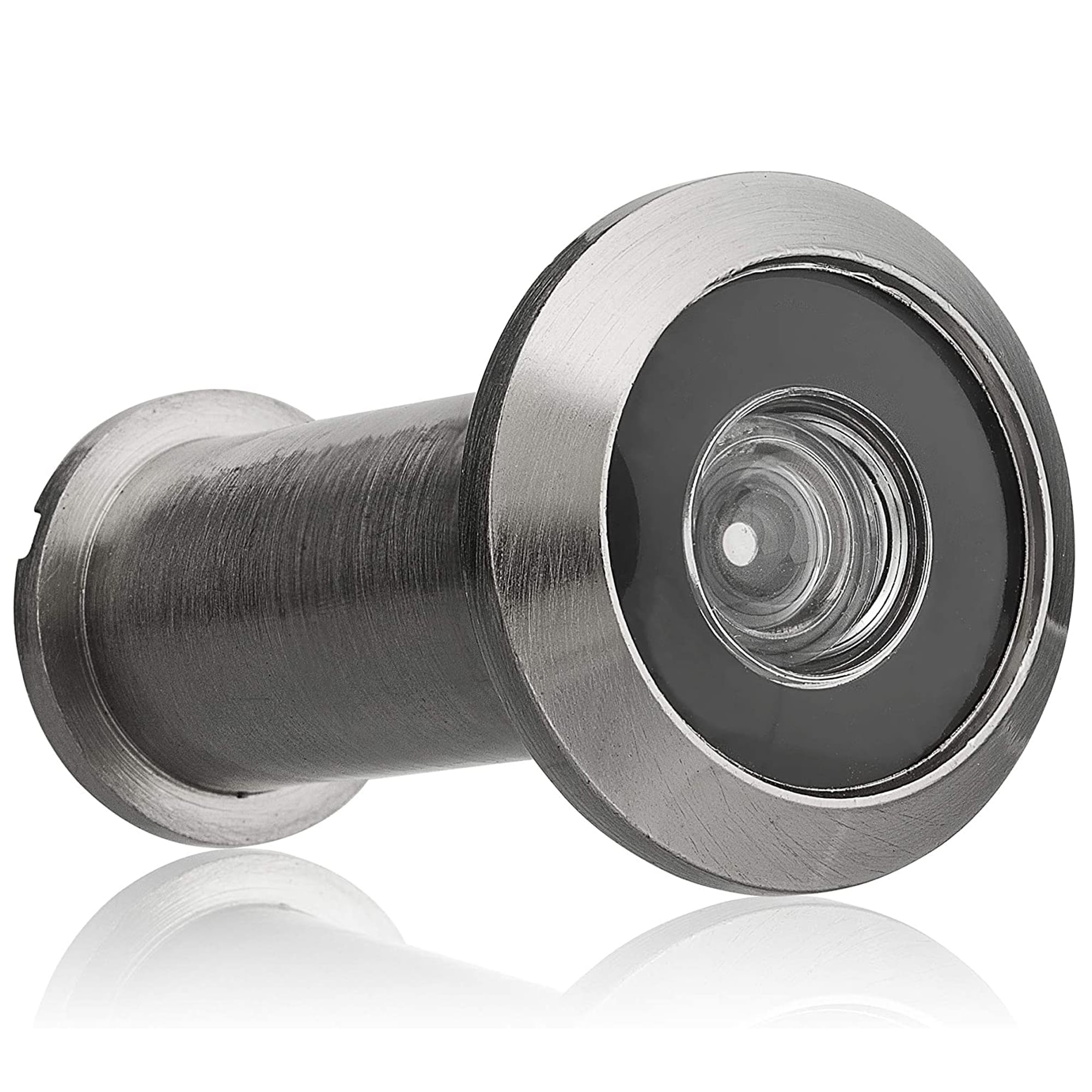 KS Hardware Satin Nickel Door Viewer Ultra Wide View Peep Hole Security Peepholes for Doors 1.75” thick