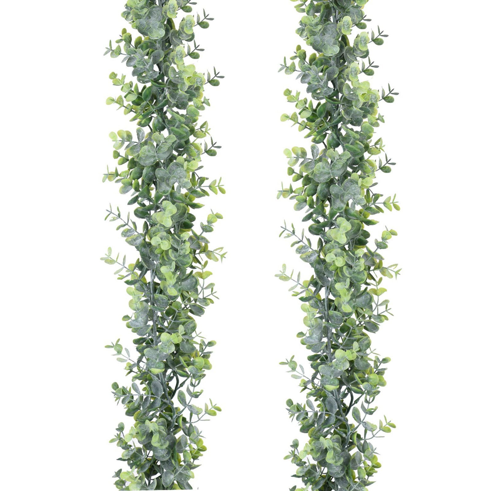 KUOZHUOW Artificial Vines Faux Garland 2 Pack Greenery Garland Wedding Arch Wall Decor 6 Feet/pcs Hanging Plant For Table Festival Decorations