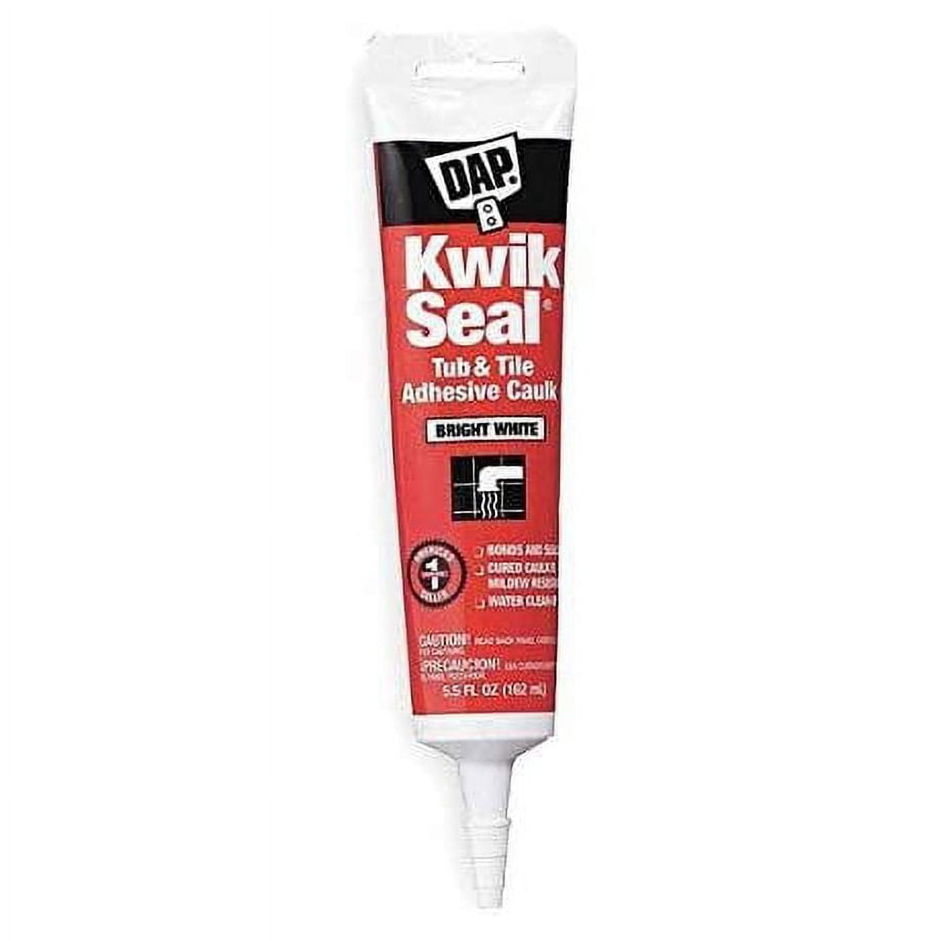 DAP Kwik Seal Almond Acrylic Latex Kitchen and Bath Adhesive Caulk 5.5 oz