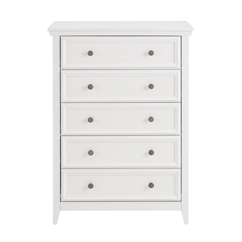 Kepooman Dresser, Chest of Drawers Organizer Unit,Modern 5 Drawers Dresser 5 Drawers Cabinet,Chest of Drawers Closet Organizers, WHITE