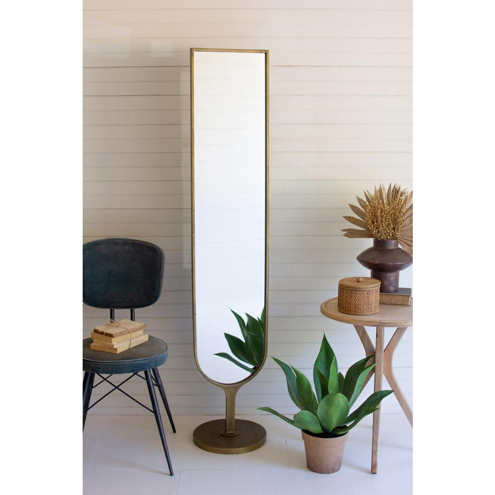 Kalalou Inc Antique Brass Floor  Mirror