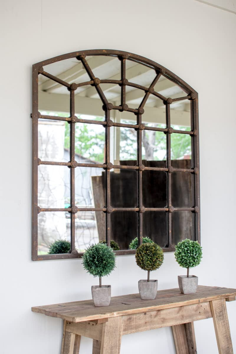 GwG Outlet Arched Iron Mirror CRD1085