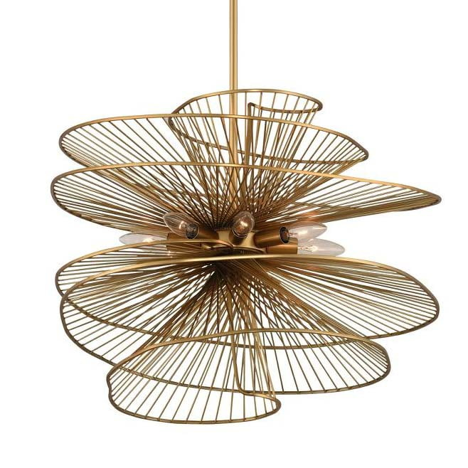 Aurora Stainless Steel Chandelier