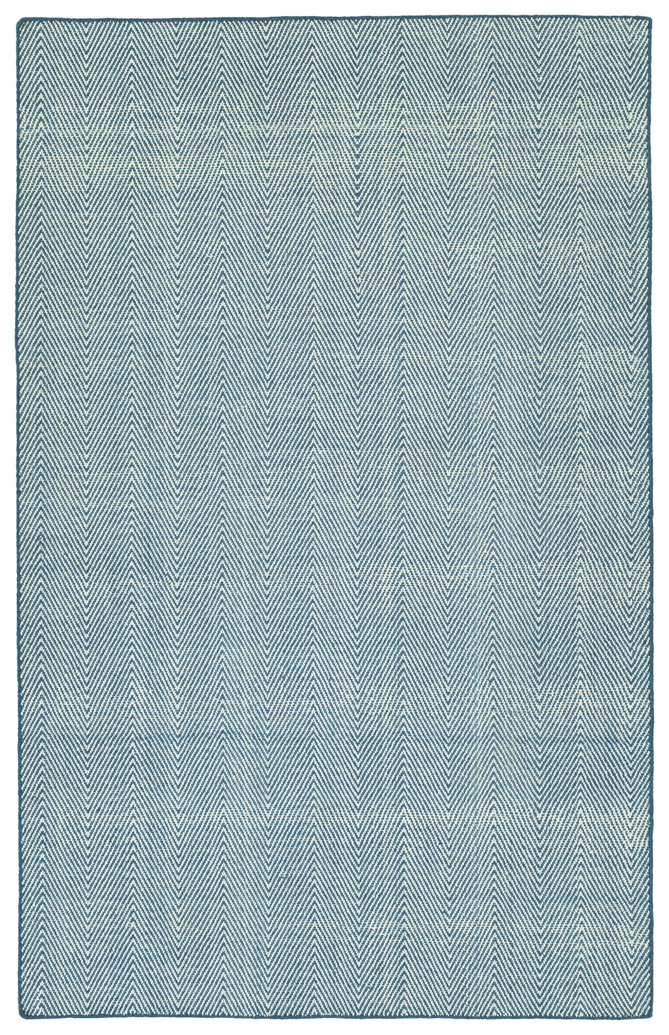 Kaleen Ziggy Collection 2' x 3' Blue Chevron Outdoor Rug