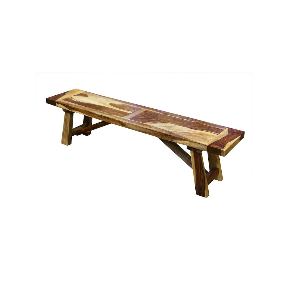 Kalispell Solid Sheesham Wood Dining Bench