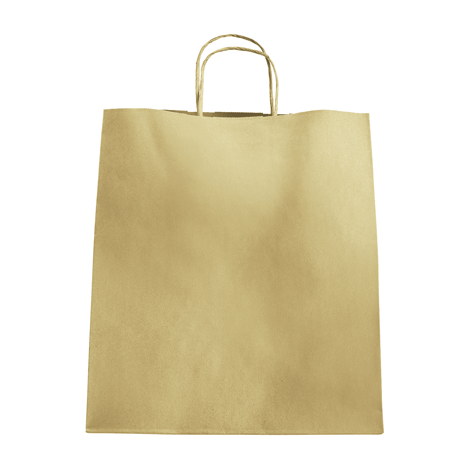 Karat HUNTINGTON (Extra Large) Kraft Paper Gift Bags with Handles - Sturdy & Recyclable Brown Shopping Bags - Recycled Materials - for Retail and Groceries (13.9"x15.9") - FP-SB130 - 200 pcs