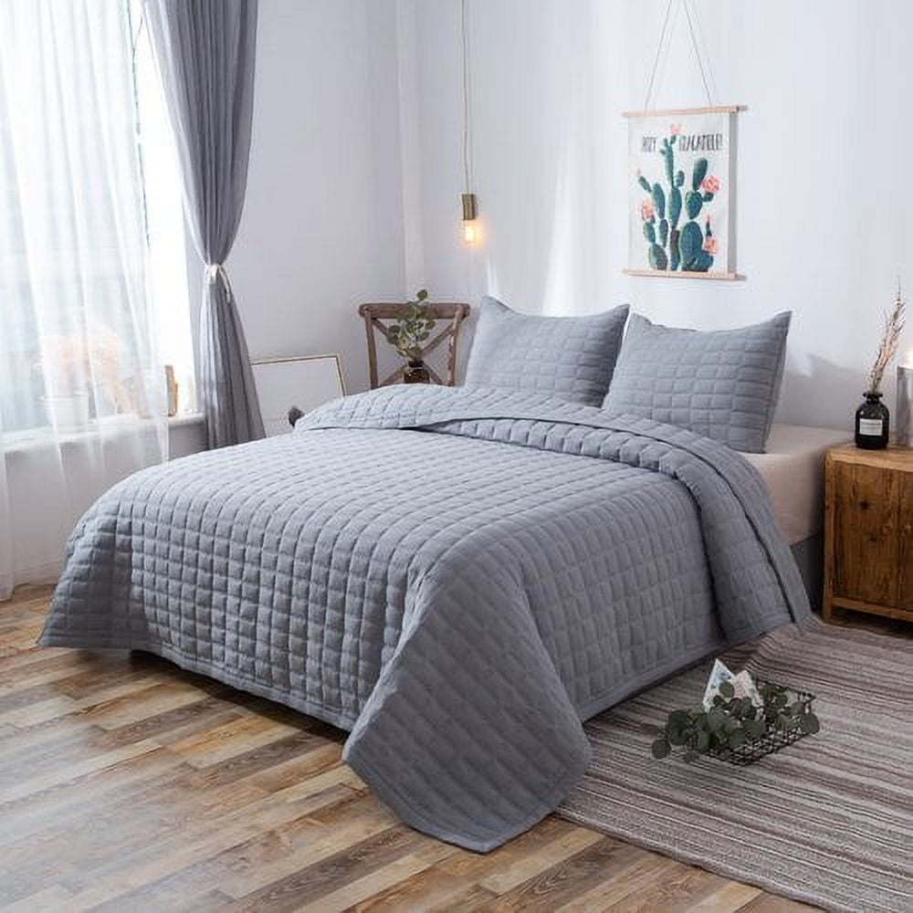 Kasentex Stonewashed Reversible Quilt Set