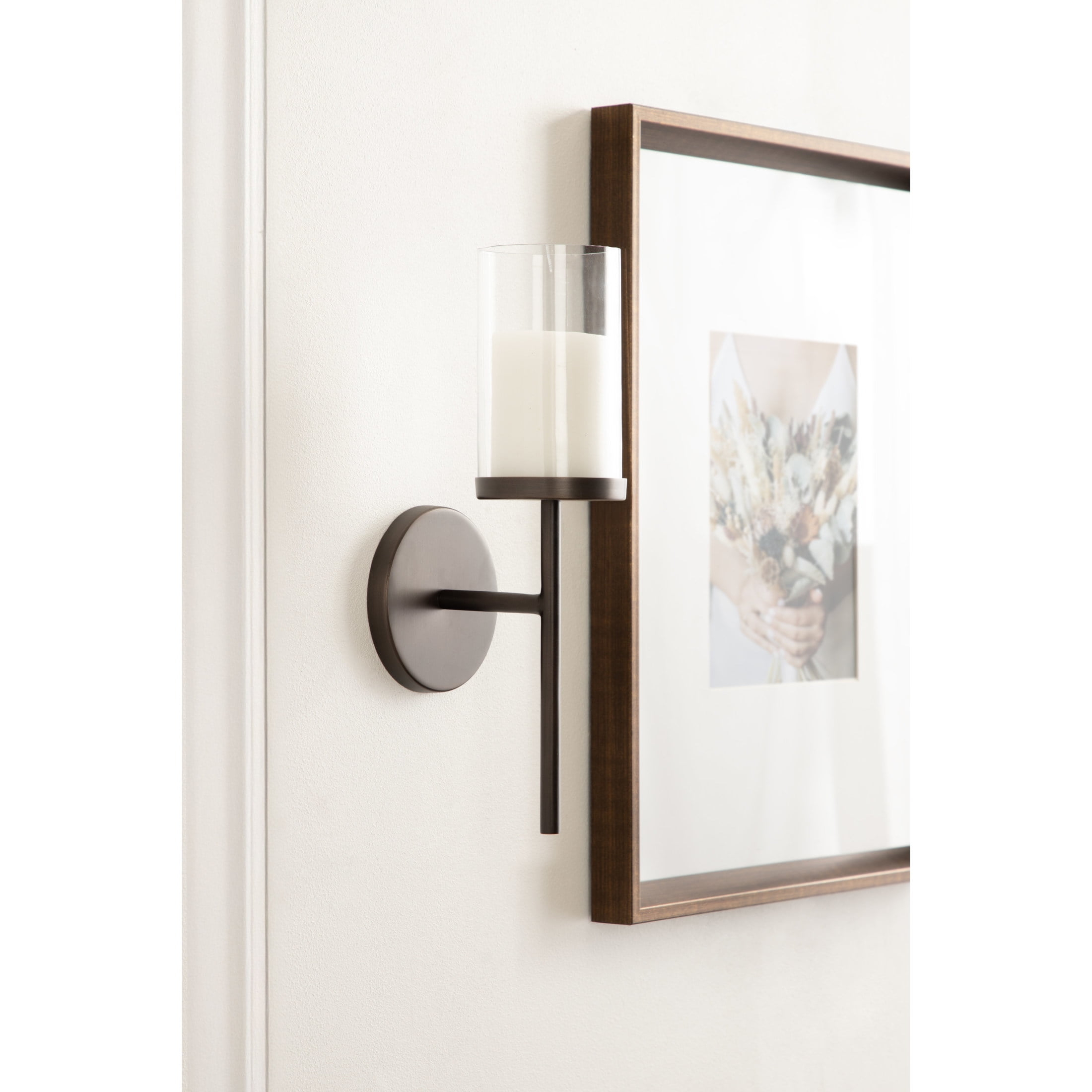 Kate and Laurel Blaise 14.0'' H Metal Wall Wall Sconce