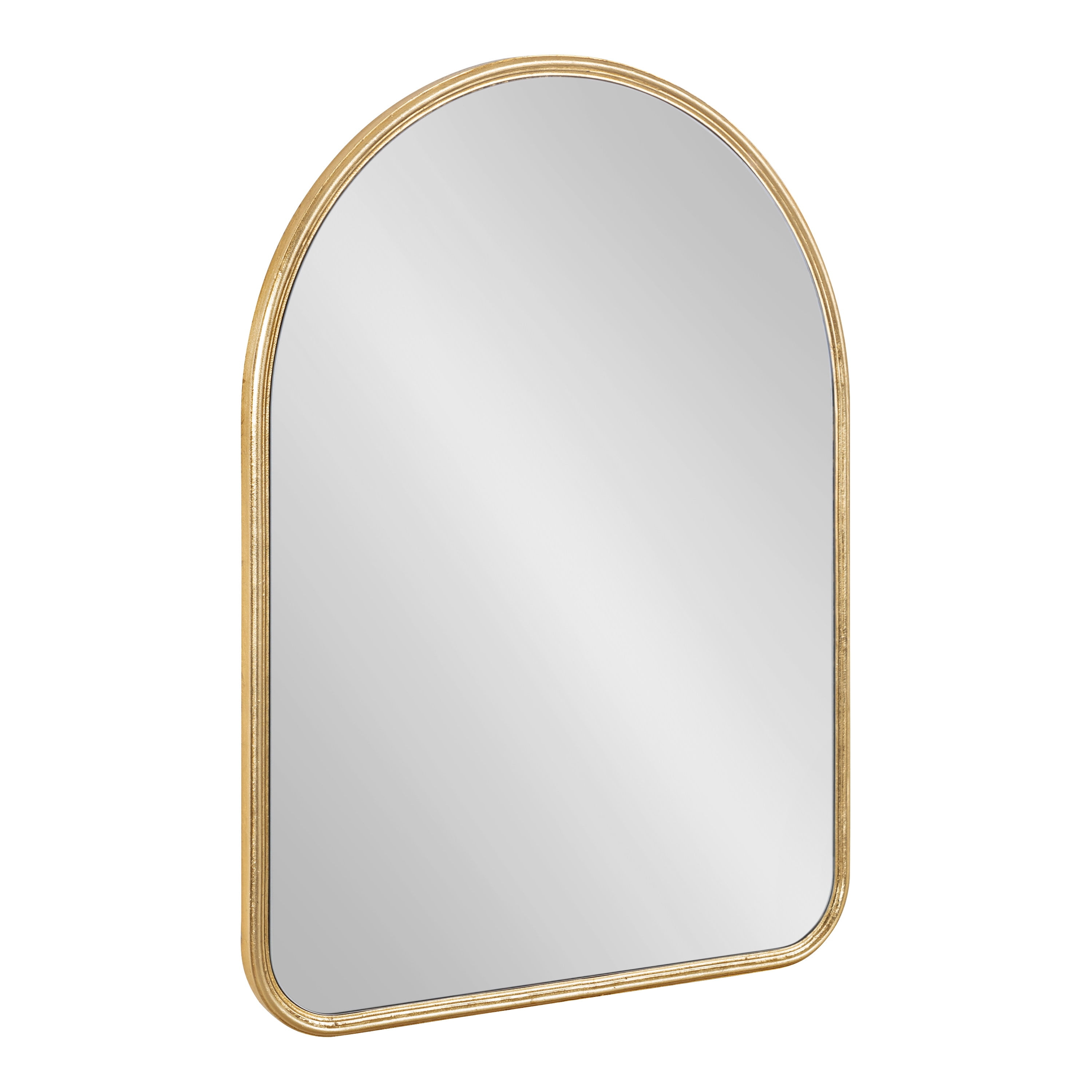 Kate and Laurel Caskill Midcentury Arched Wall Mirror, 18 x 24, Gold, Decorative Modern Mirror for Wall Display