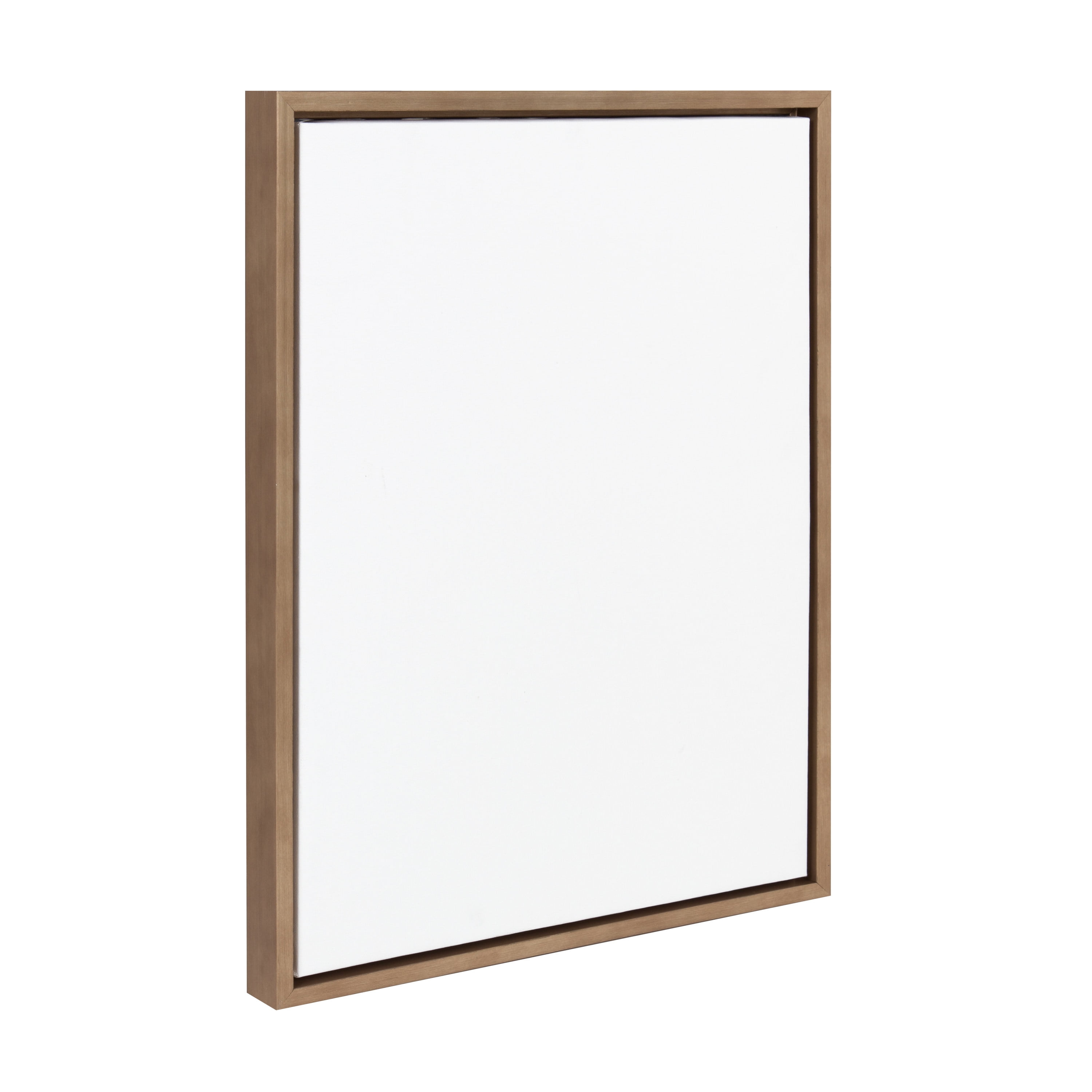 Kate and Laurel Sylvie Blank Framed Canvas Wall Art, 18x24 Gold, Modern Empty Canvas for Paint-Your-Own Art, Premium Canvas Already Framed