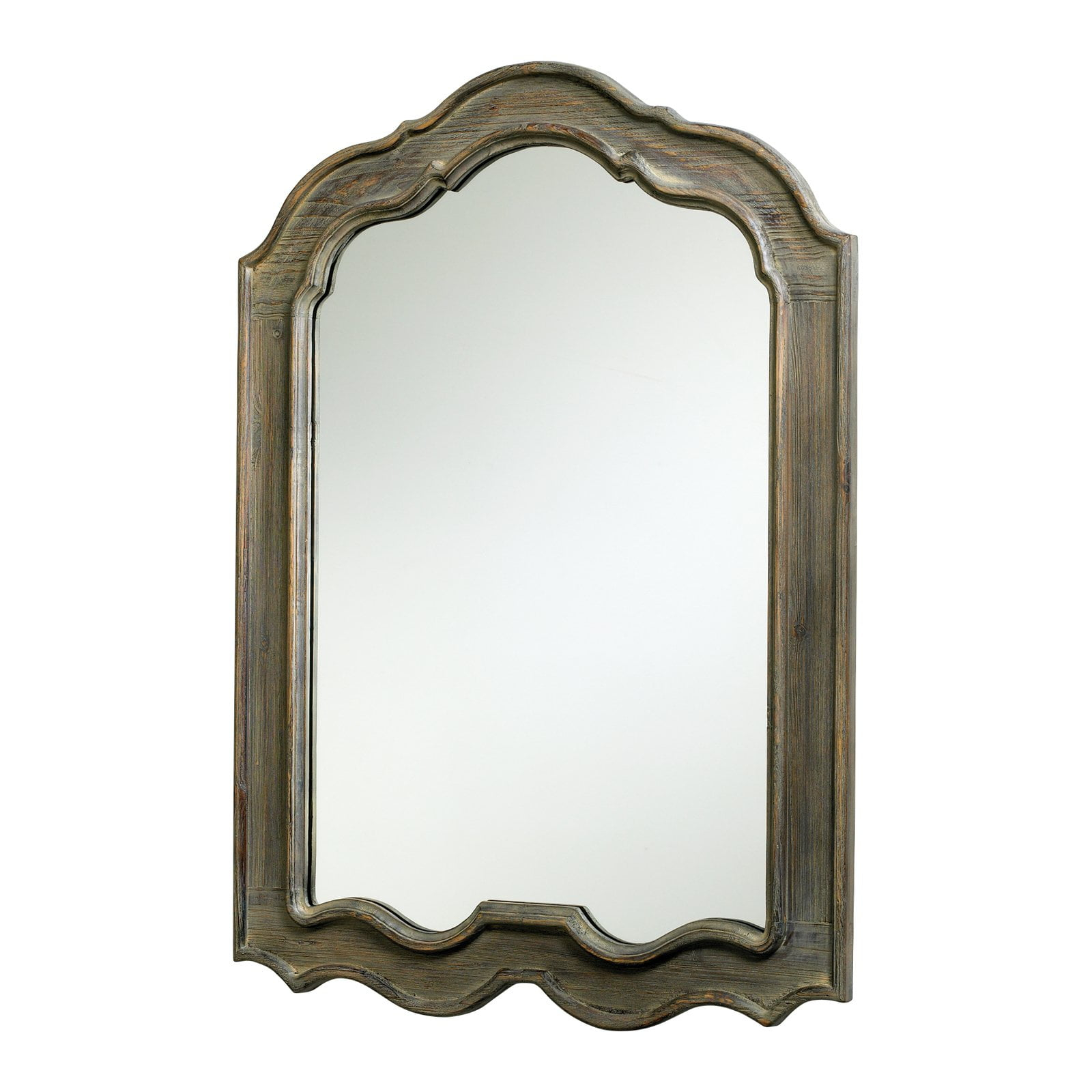 Cyan Design 02478 28-1/2" W X 39" H Arched Framed Bathroom Mirror - Grey
