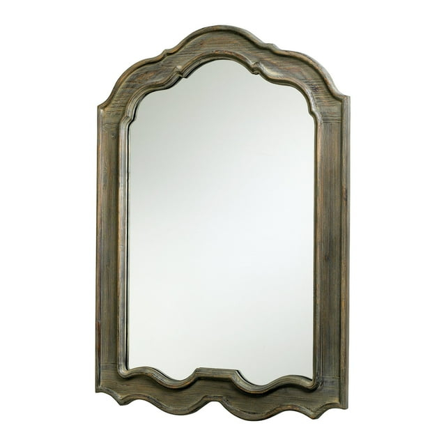 Cyan Design 02478 28-1/2" W X 39" H Arched Framed Bathroom Mirror - Grey