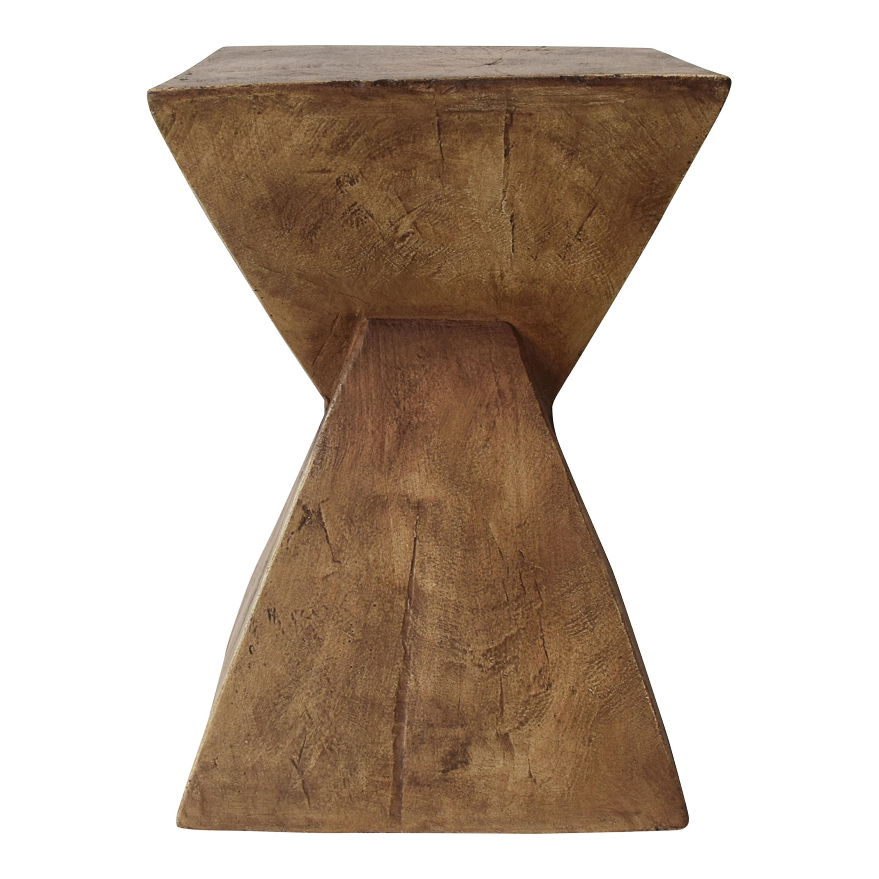 Kajsa Outdoor Light-Weight Concrete Accent Table