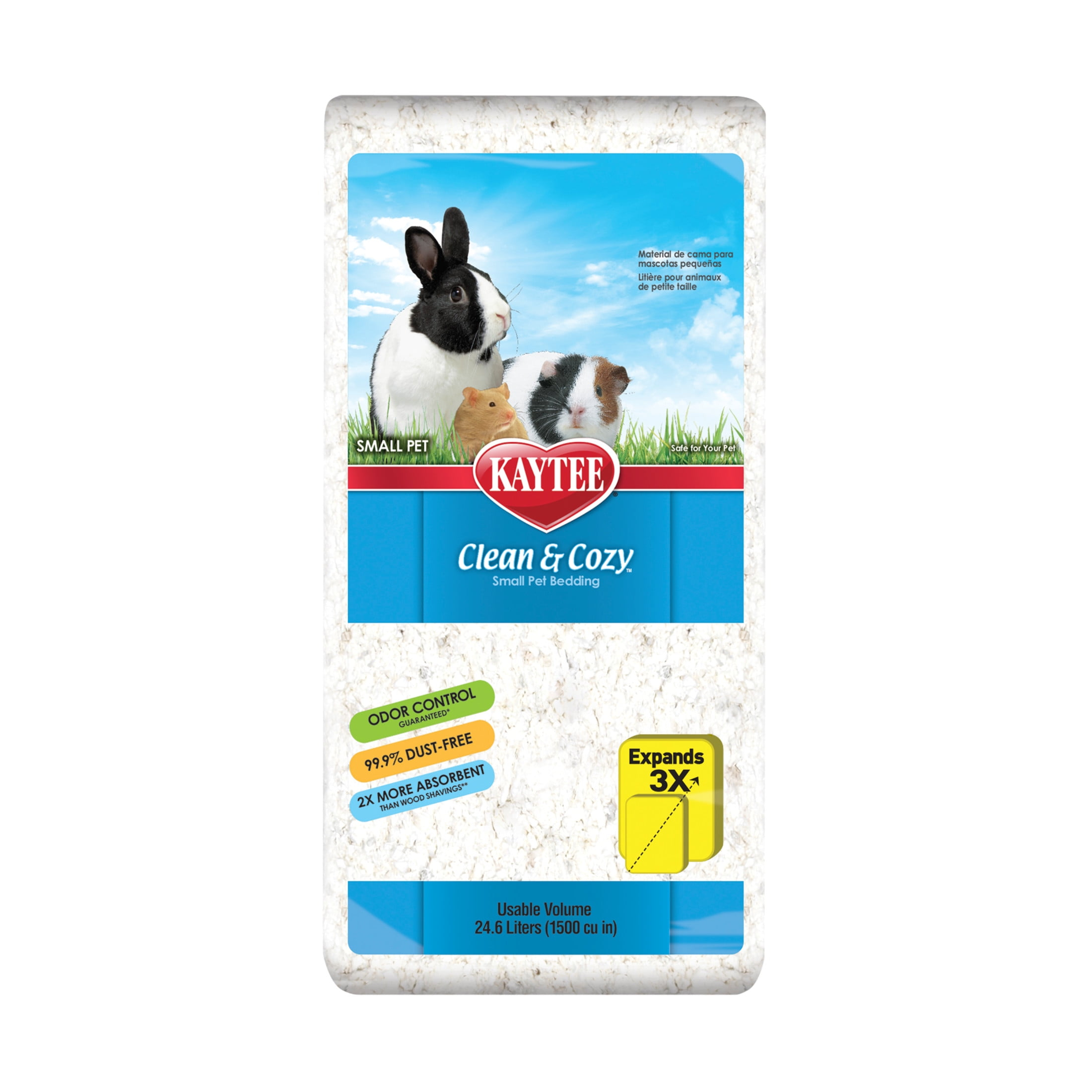 Kaytee Clean & Cozy White Small Animal Pet Bedding 24.6 Liters