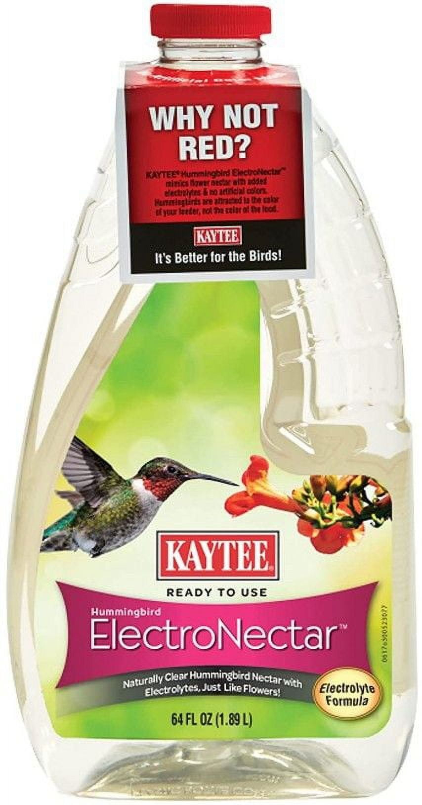 Kaytee Hummingbird ElectroNectar Wild Bird Food, Ready to Use - 64 Ounces