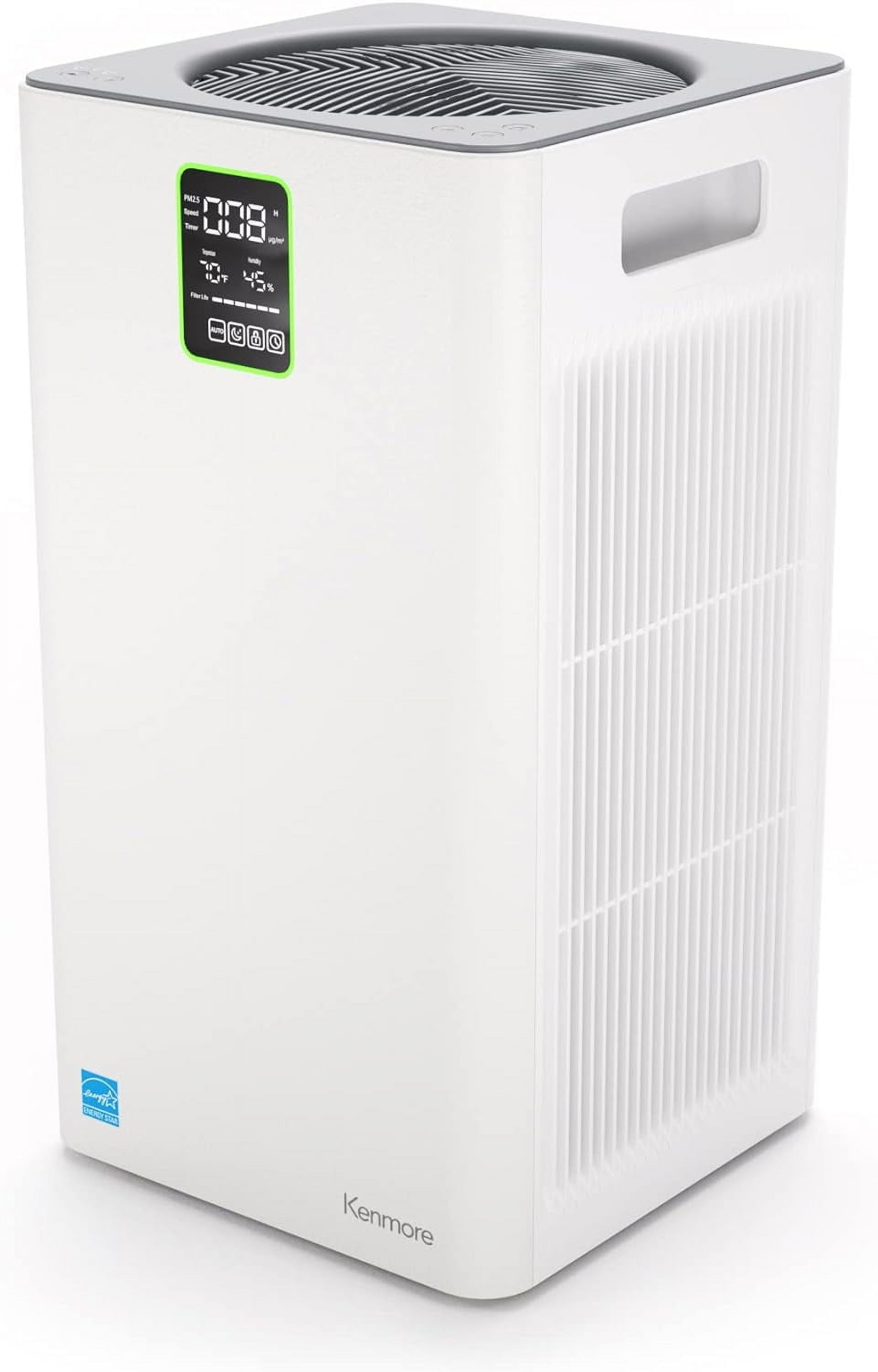 Kenmore PM3020, 1500 Sq Ft H13 True HEPA Air Purifier, 3-Stage Filtration System