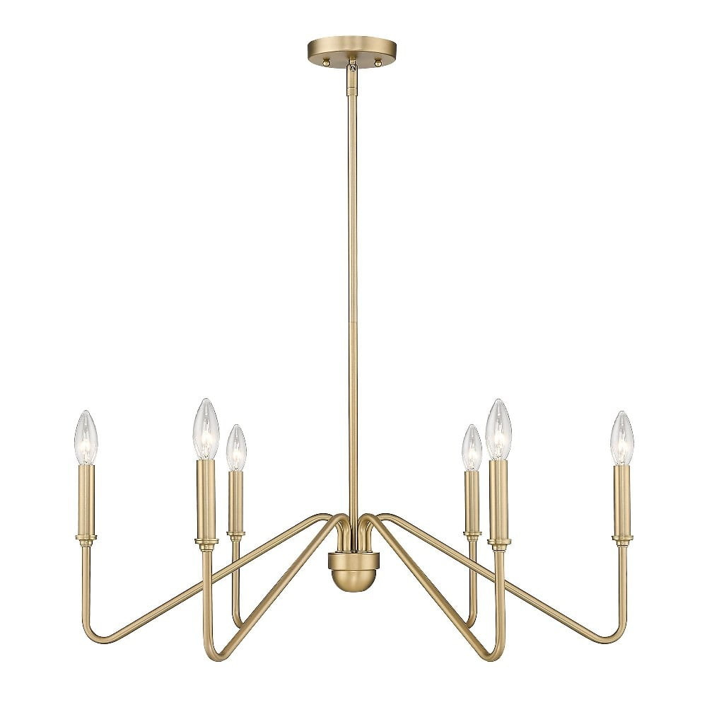 Golden Lighting Kennedy 6-Light Chandelier in Brushed Champagne Bronze