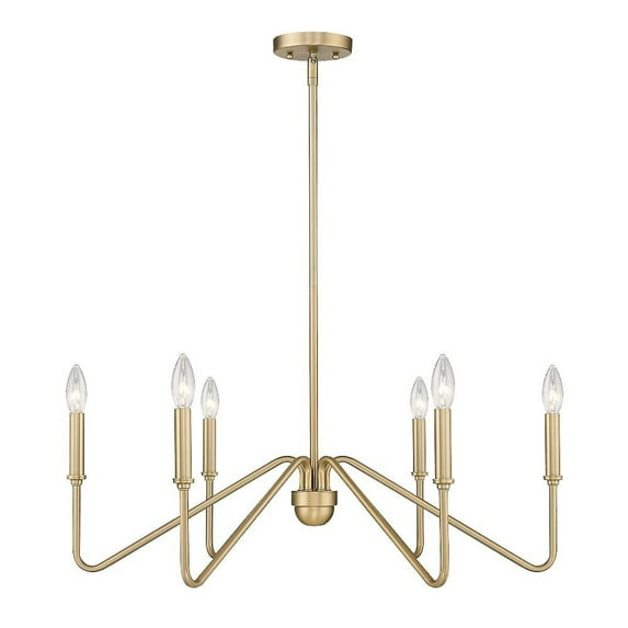 Golden Lighting Kennedy 6-Light Chandelier in Brushed Champagne Bronze