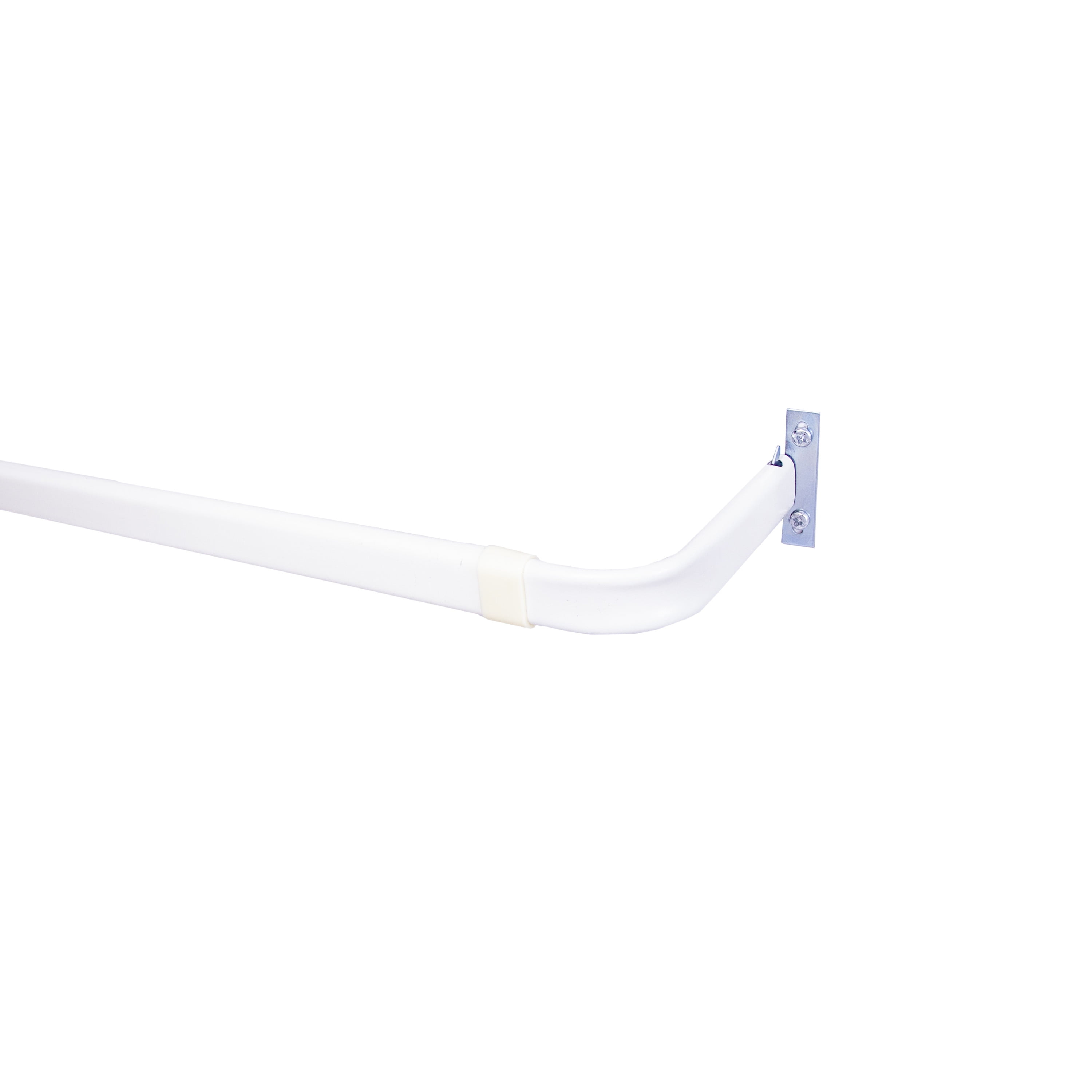 Kenney 48-86" Basic Steel Adjustable Curtain Rod, White