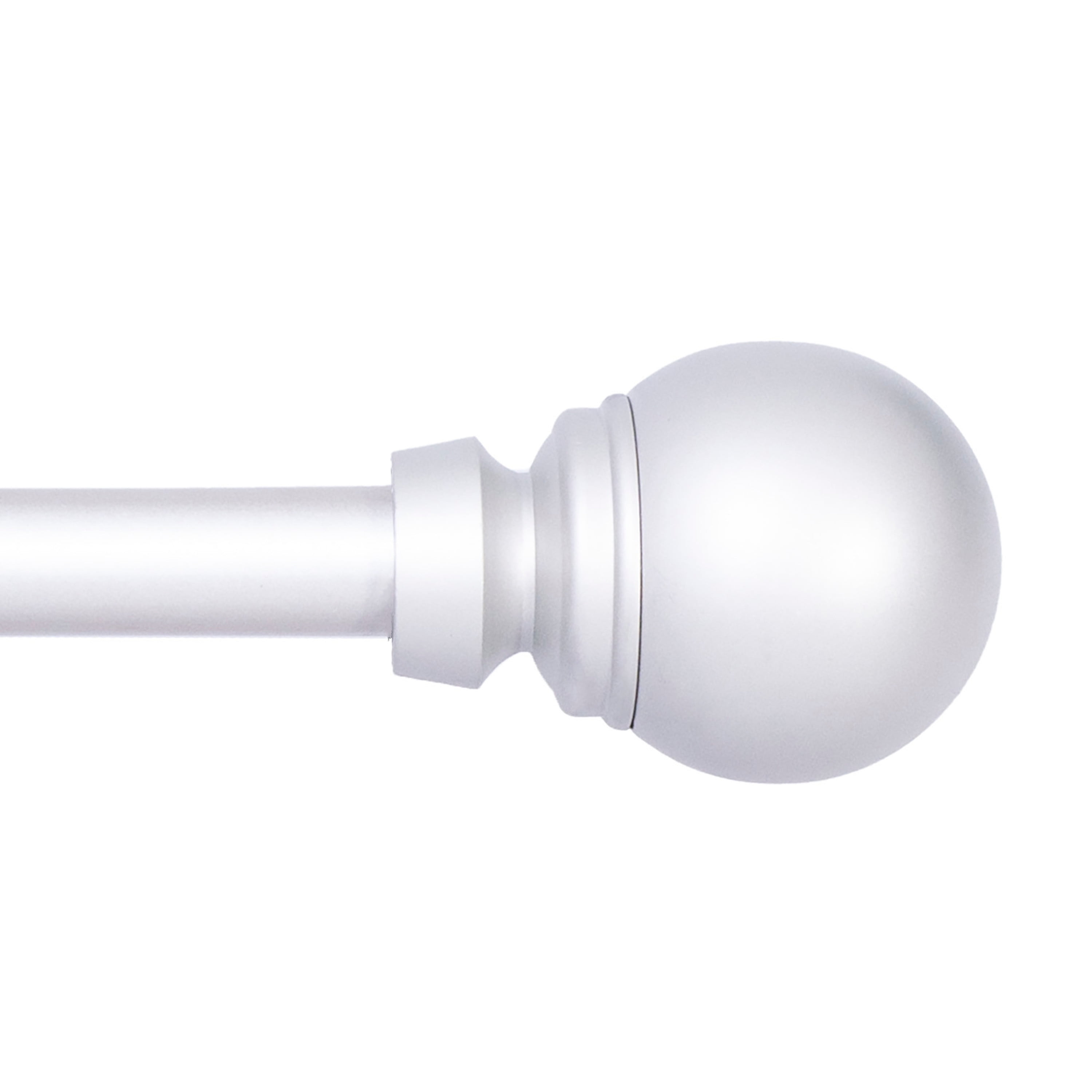 Kenney® Mae 5/8" Standard Decorative Window Curtain Rod, 28-48", Satin Nickel