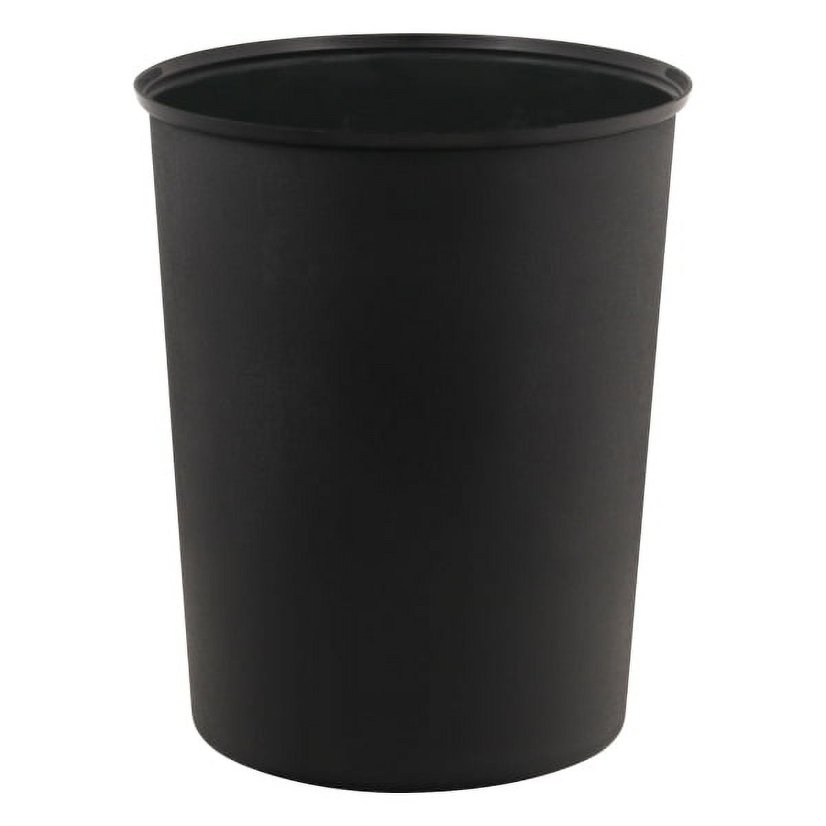 Kenney  Storage Made Simple Plastic Waste Paper Basket Black