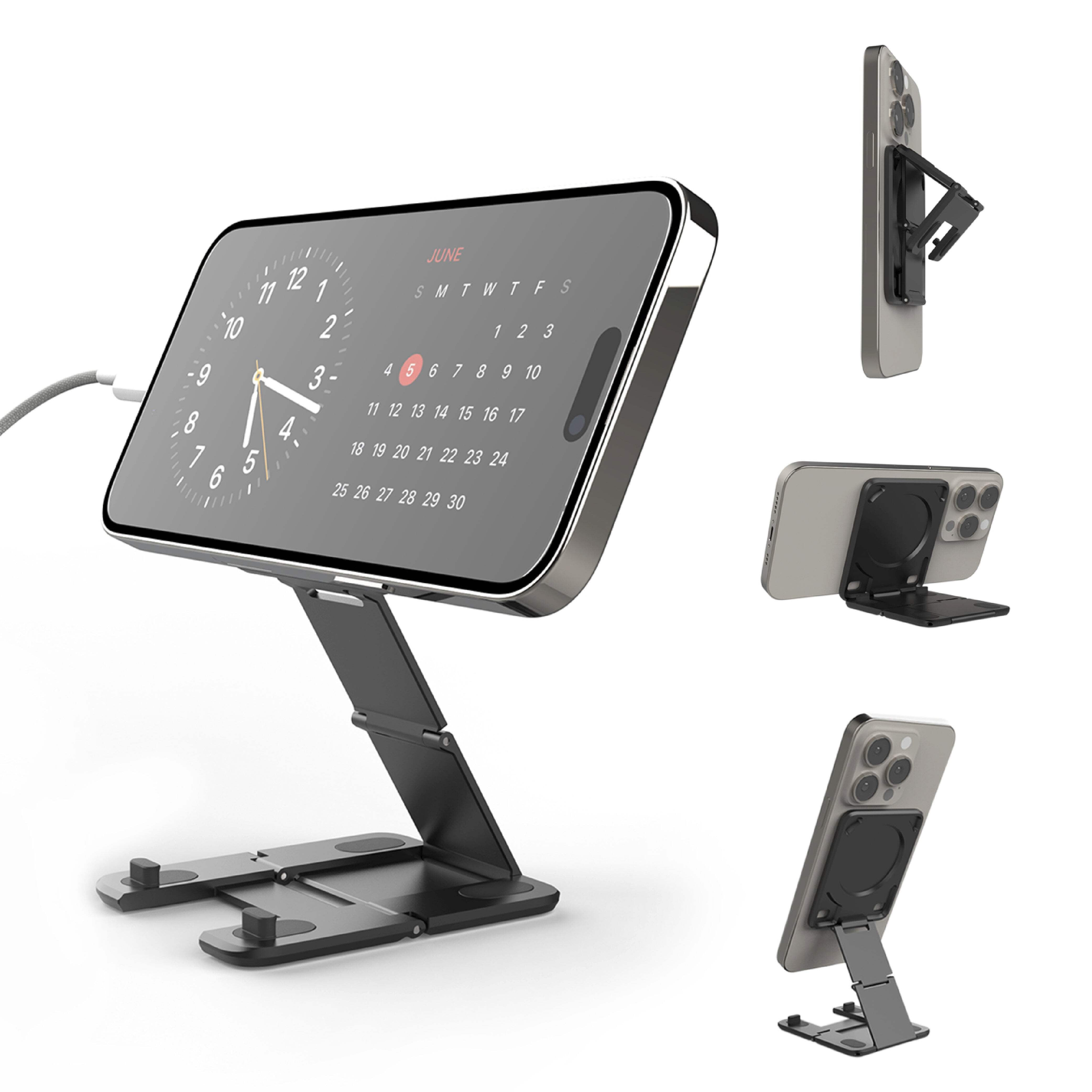 Kenu Stance+ 10-in-1 MagSafe Phone Mount + Stand - Black