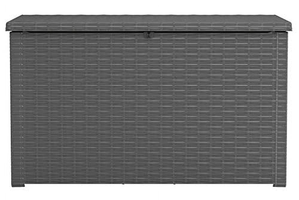 Keter Java 230 Gallon XL Durable Resin Outdoor Deck Box Storage Organization, Grey