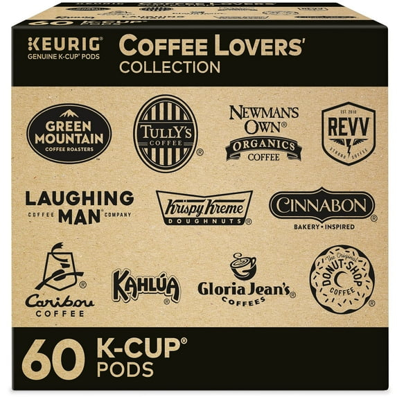 Keurig Coffee Lovers Collection .. .. Variety Pack, Single-Serve .. Coffee .. K-Cup Pods .. Sampler, 60 .. Count ..