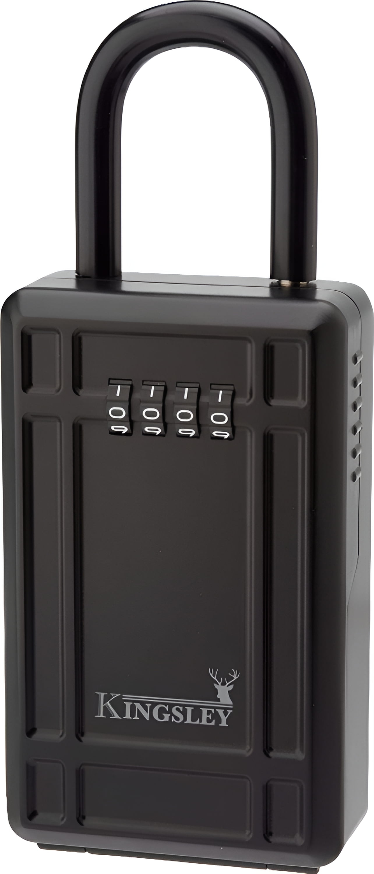 Key Lock Box, Kingsley KL313 Large Capacity Key Storage Box with Resettable Code, 4 Digit Combination Lock Box for Spare Keys, Water Resistant Key Box or Hanging Lock Box for Home, Airbnb, etc.