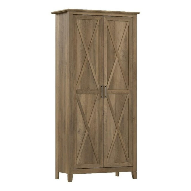 Key West Tall Storage Cabinet with Doors in Reclaimed Pine - Engineered Wood