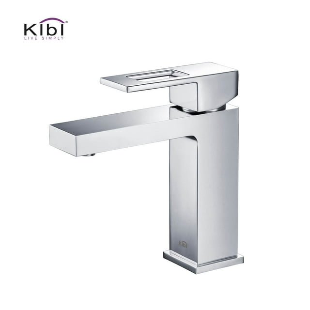 Kibi USA Single-handle Bathroom Vanity Sink Faucet w/ Water Hose Chrome Chrome Finish