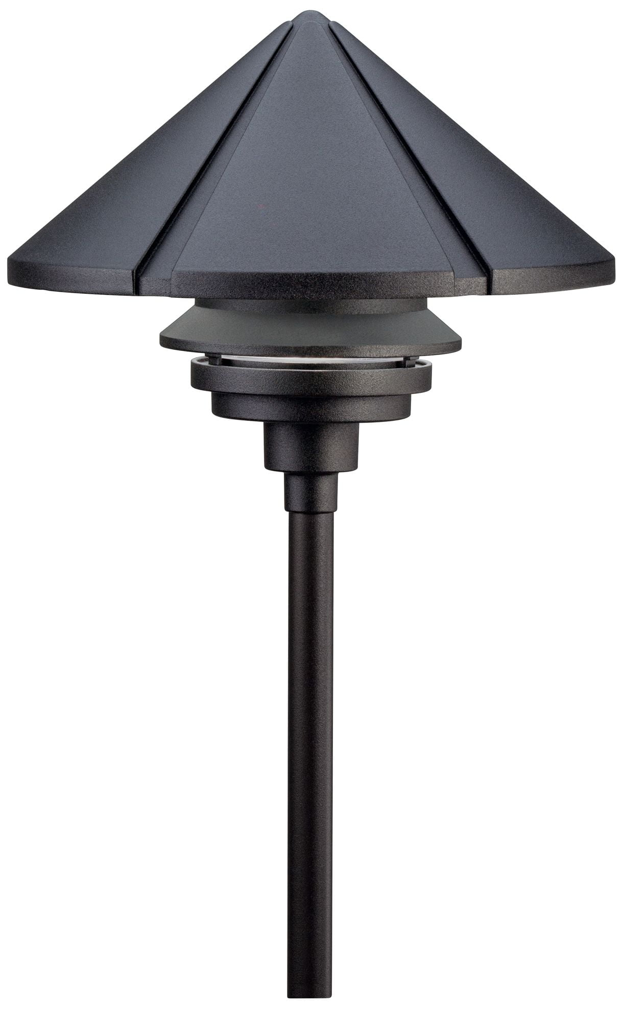 Line Voltage 1 Light Path Lamp 9.5 Inches Tall By 11.5 Inches Wide-Textured Black Finish Kichler Lighting 15211Bkt