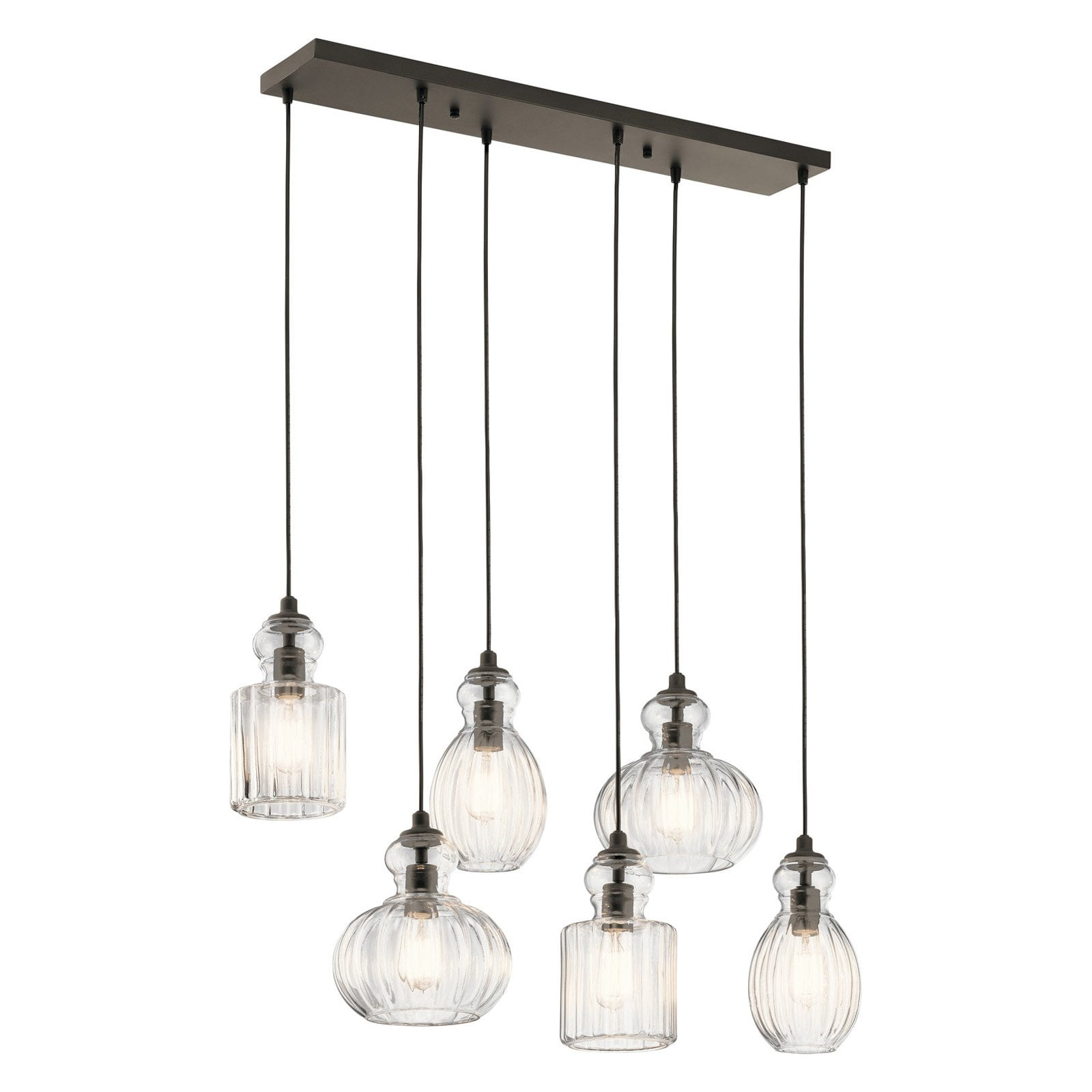 Kichler Lighting Riviera 6 - Light Island Pendant Light in  Olde Bronze