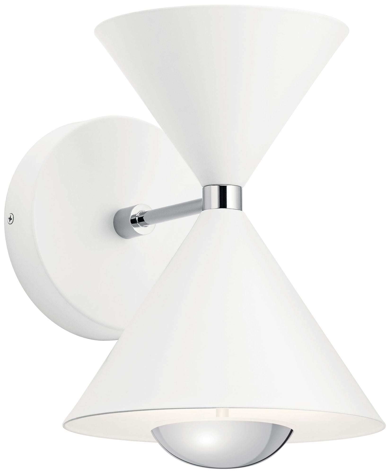 George Oliver Mcgruder Glass LED Armed Sconce