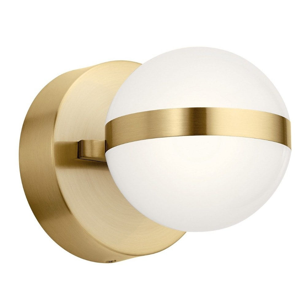 5.25 Inch 12W 1 Led Wall Sconce-Champagne Gold Finish Elan Lighting 85090Cg