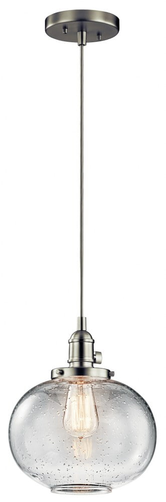 Kichler Lighting Avery 1 - Light Pendant in  Brushed Nickel