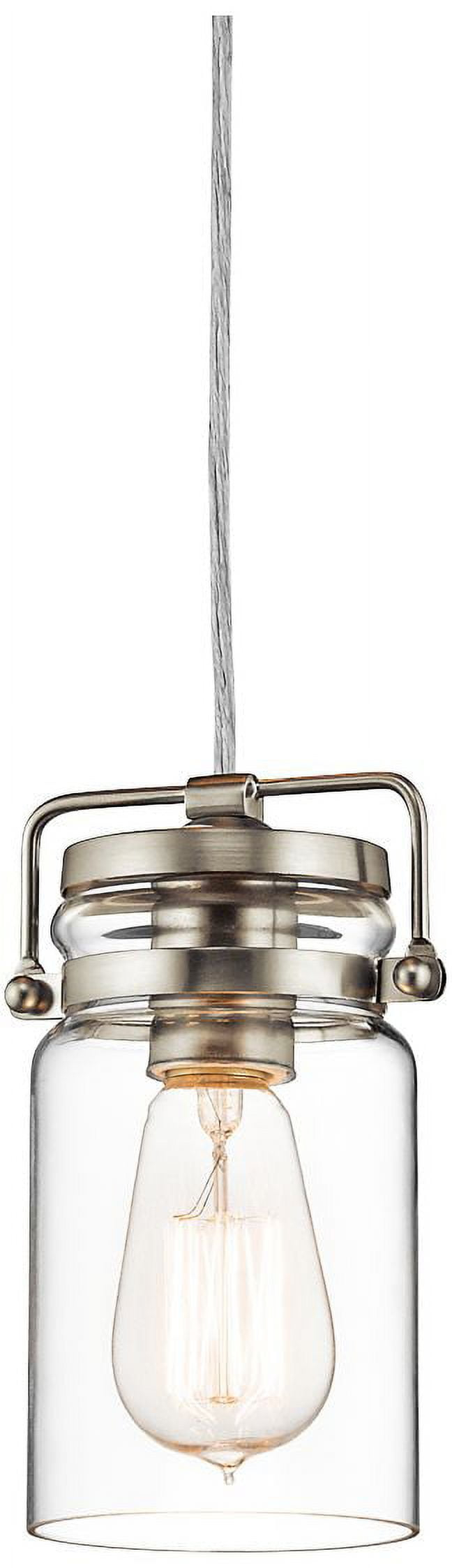 Kichler Lighting Brinley 1 - Light Pendant in  Brushed Nickel