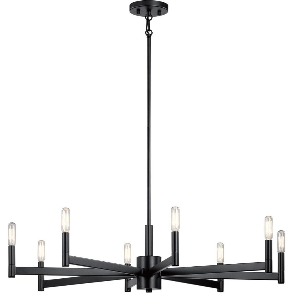 Kichler Lighting Erzo 8 - Light Chandelier in  Black