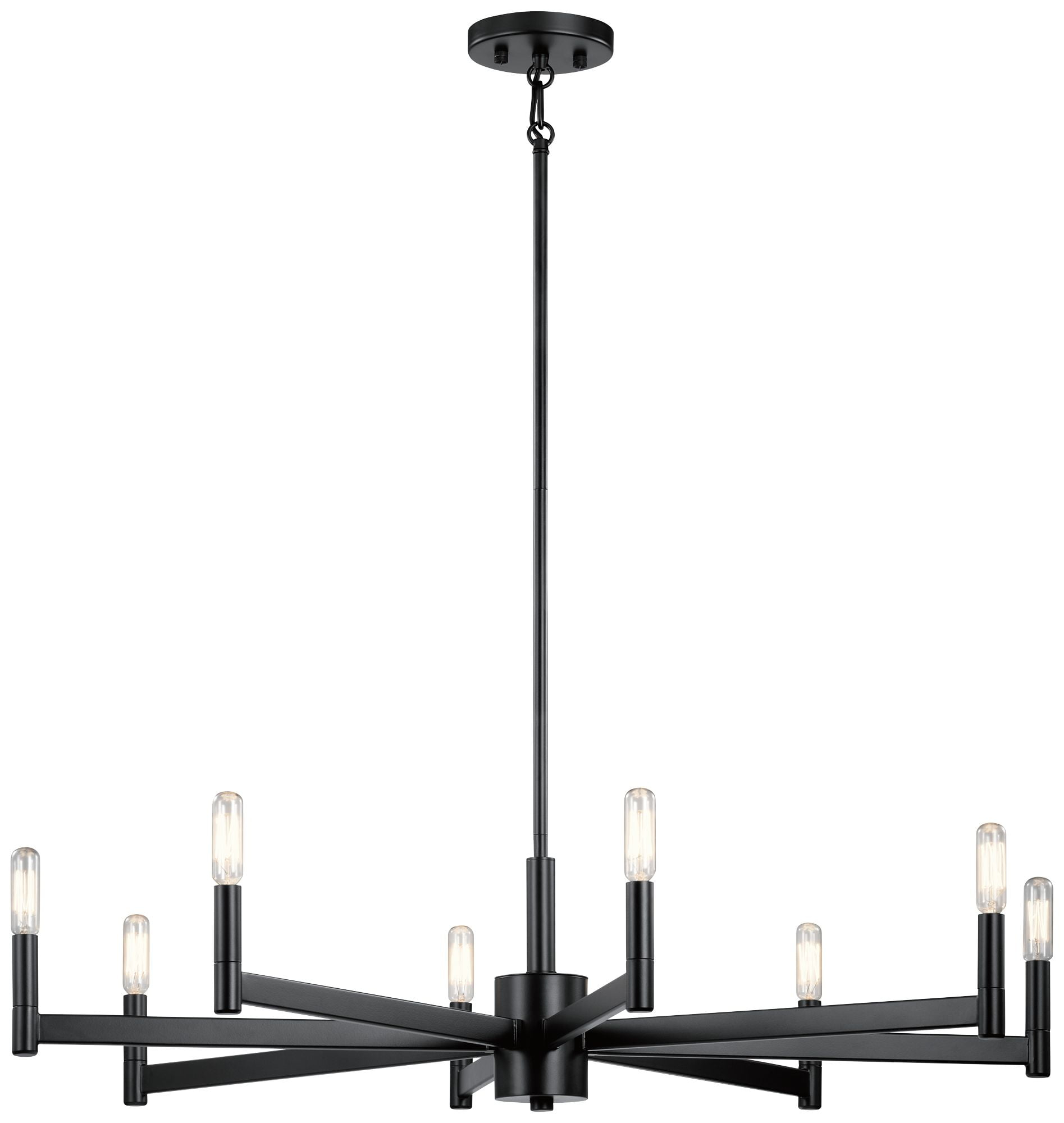 Kichler Lighting Erzo 8 - Light Chandelier in  Black