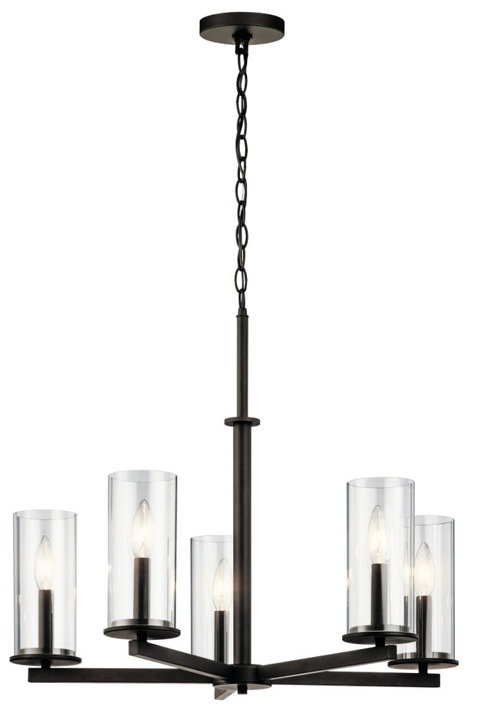 Kichler Lighting Crosby 5 - Light Chandelier in  Olde Bronze