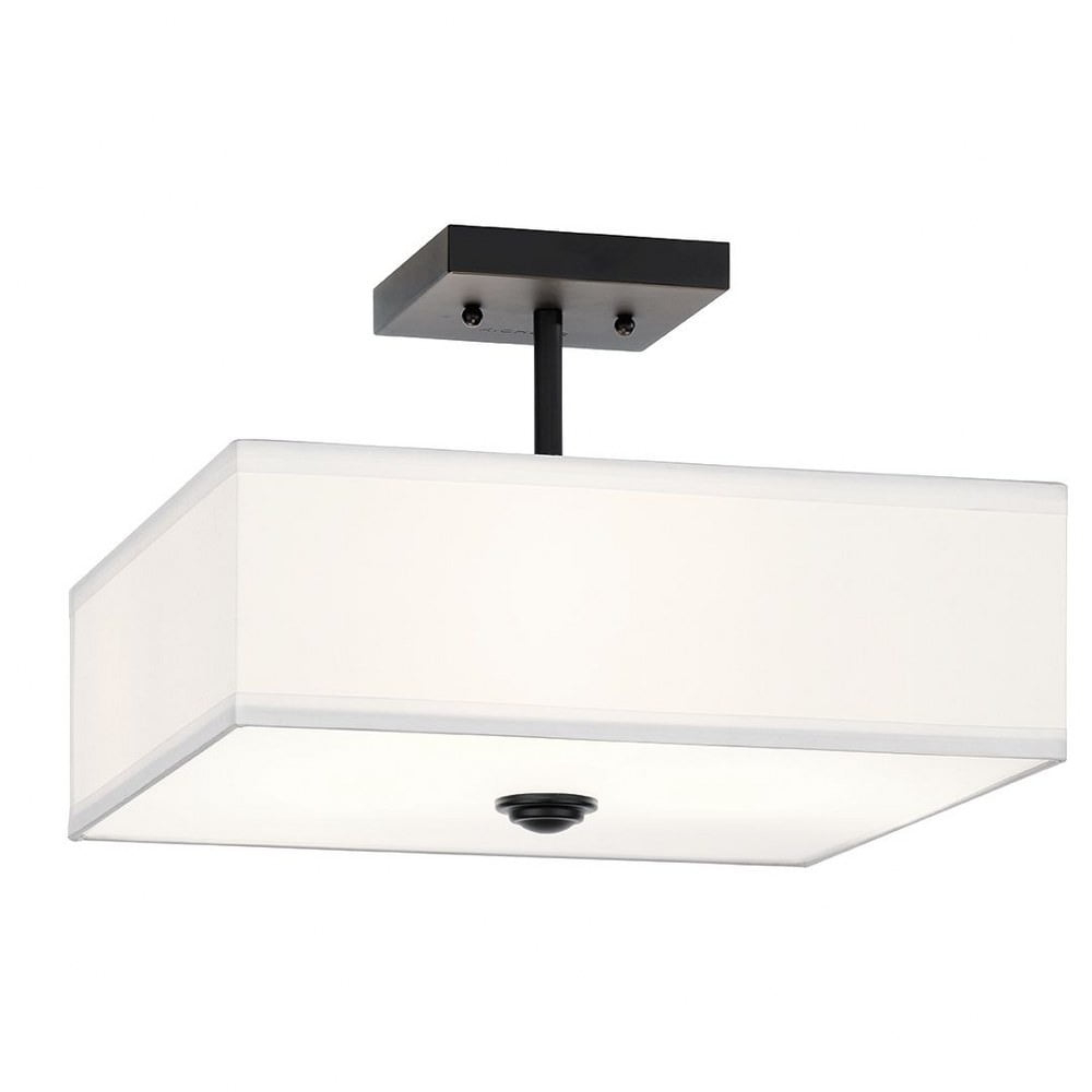 Kichler Lighting Shailene 3 - Light Semi-Flush Mount in  Black