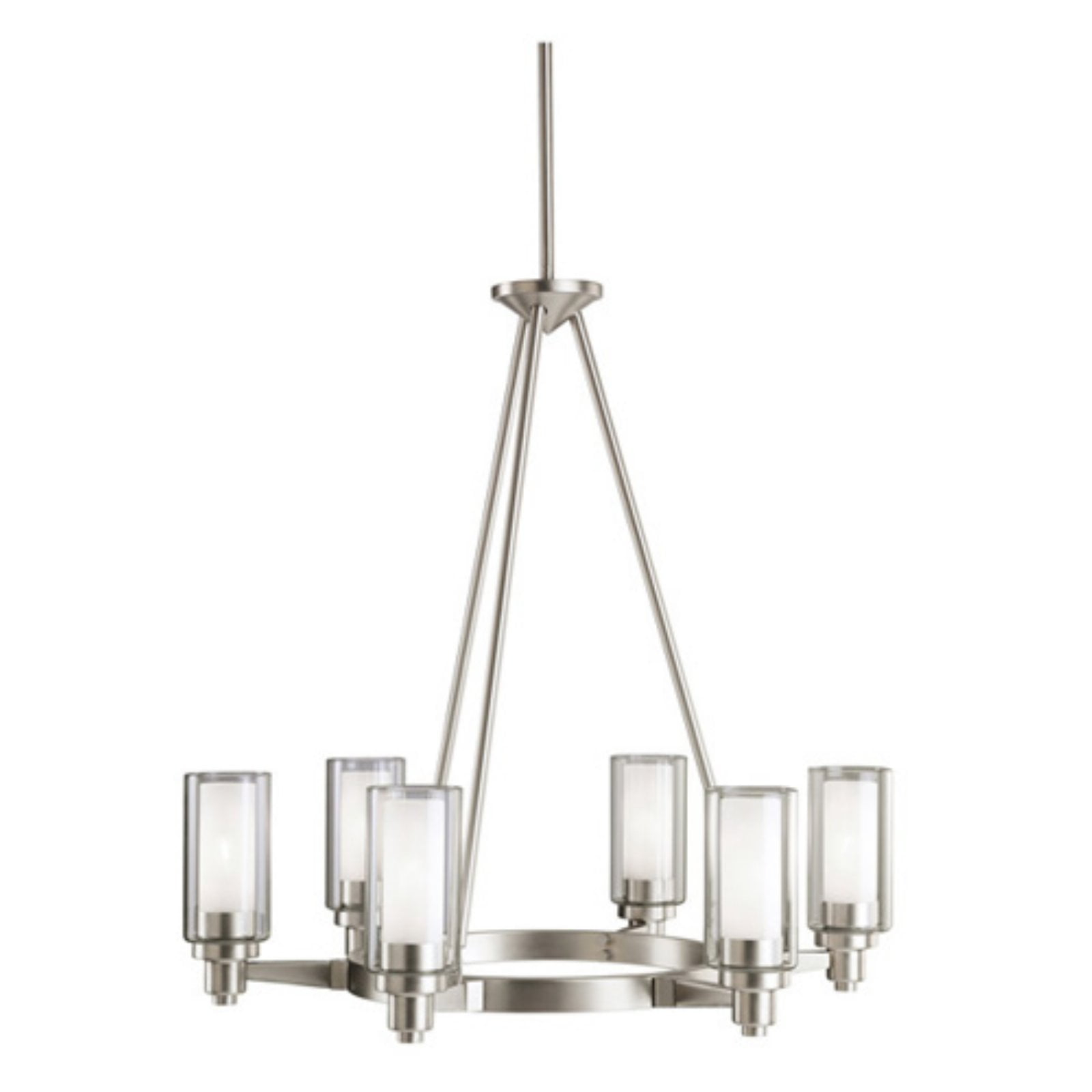 Kichler Lighting Circolo 6 - Light Chandelier in  Brushed Nickel