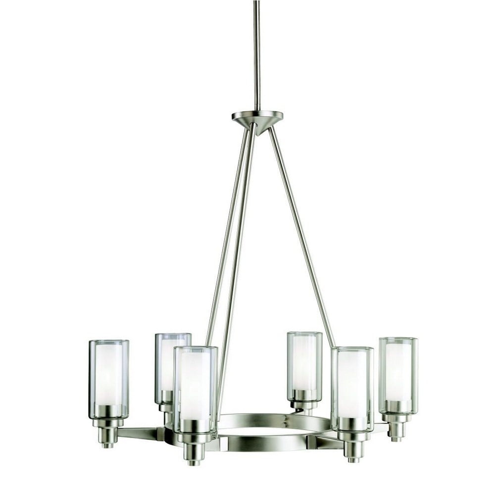Kichler Lighting Circolo 6 - Light Chandelier in  Brushed Nickel