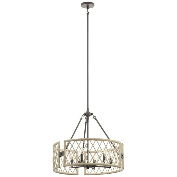 Kichler Lighting - Six Light Chandelier - Chandelier Round Pendant - Rustic