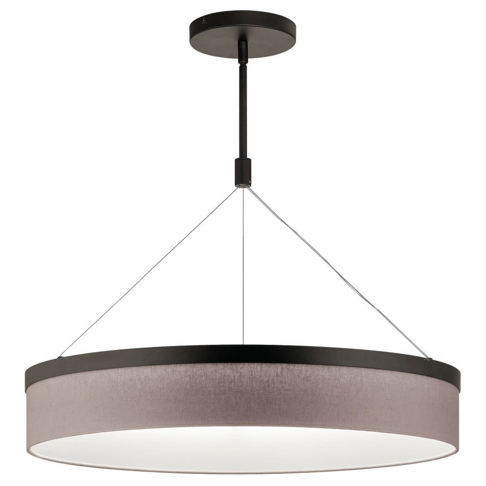Kichler Mercel 26 1/2" Wide Olde Bronze LED Drum Pendant Light