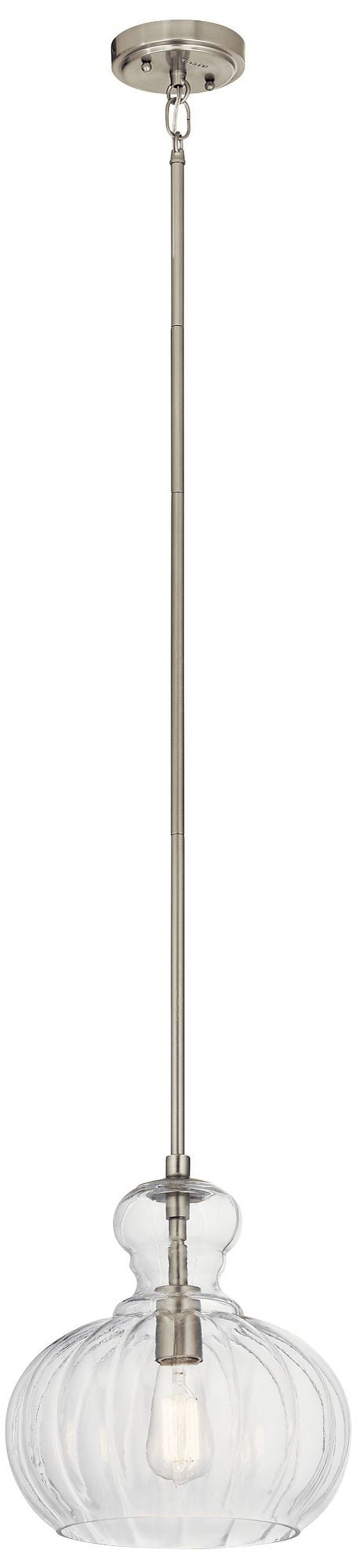 Kichler Lighting Riviera 1 - Light Pendant in  Brushed Nickel