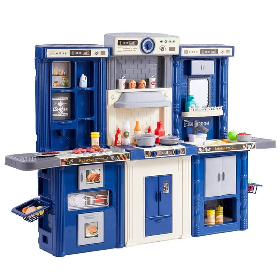 Kids Kitchen Playset Play Kitchen for Kids Corner Wooden Play Kitchen 5-7 Years - Kitchens
