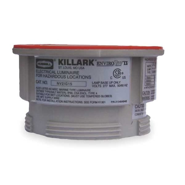 Hubbell Killark IncandFixtuBody,277V AC,150W,5"L,5"W,4"H NV2IG15