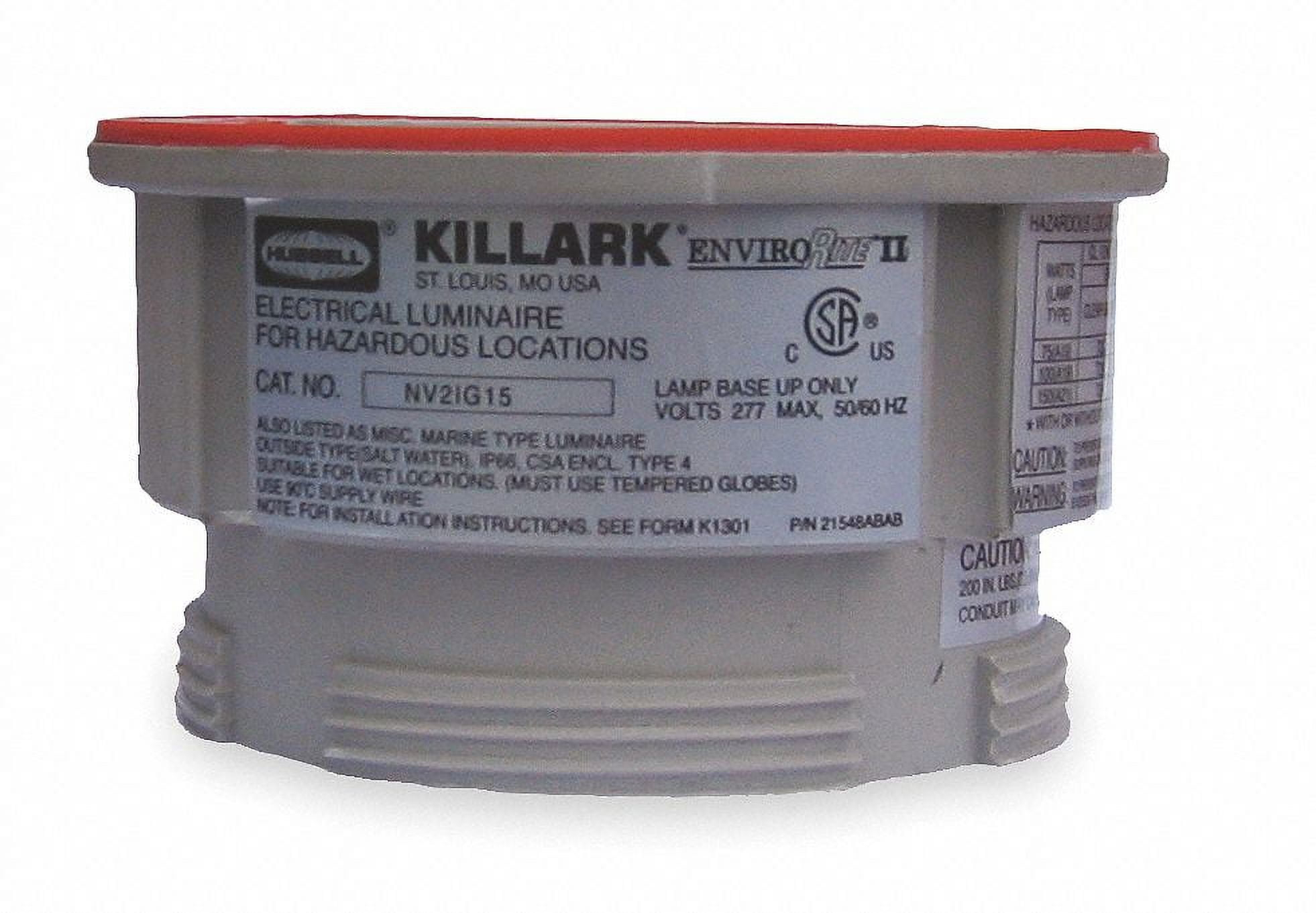 Hubbell Killark IncandFixtuBody,277V AC,150W,5"L,5"W,4"H NV2IG15