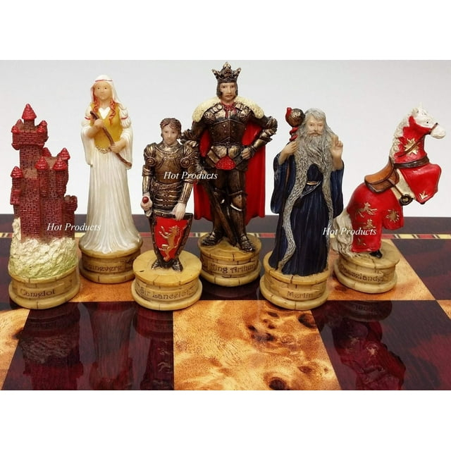 King Arthur / Sir Lancelot Camelot Medieval Times Knight Set Chess Men -NO Board